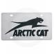 ARCTIC CAT STAINLESS STEEL LICENSE PLATE